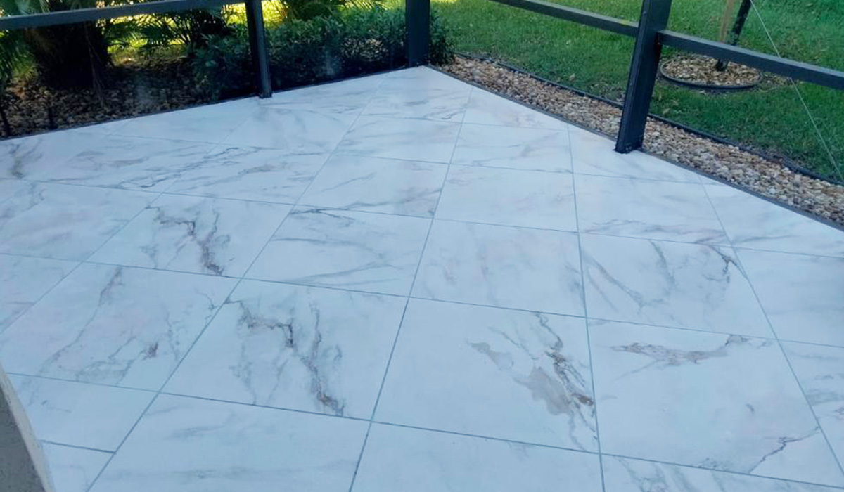 2CM Calacatta Porcelain Pavers